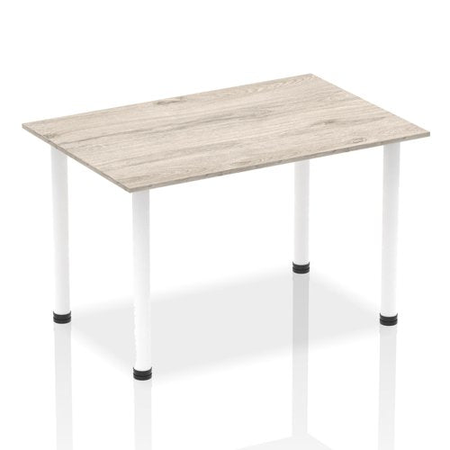 Impulse 1400mm Table GY Oak WH Leg