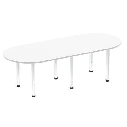 Impulse 2400mm Boardroom Table WHTCHR