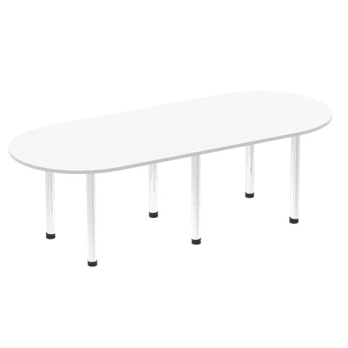 Impulse 2400mm Boardroom Table WHTCHR