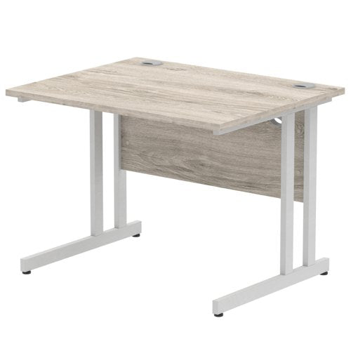 Impulse 1000x800 Desk GY Oak SL Leg