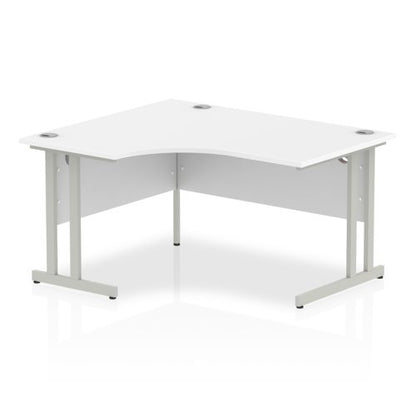 Impulse 1400 LCres Desk White SL Leg