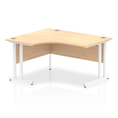 Impulse 1400 LH Desk Maple WH Leg