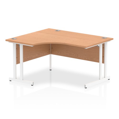 Impulse 1400 LCres Desk Oak WH Leg