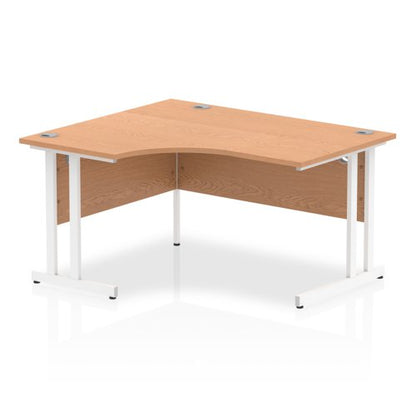 Impulse 1400 LCres Desk Oak WH Leg