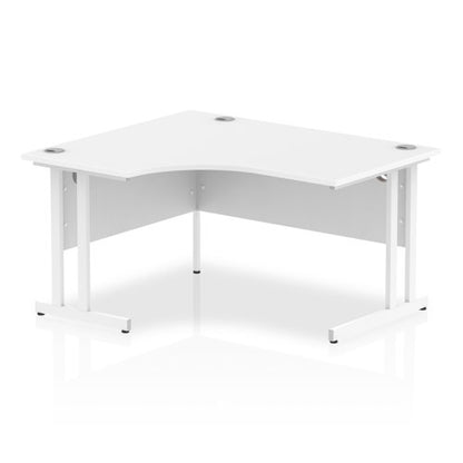 Impulse 1400 LCres Desk White WH Leg