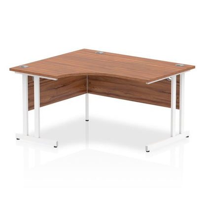 Impulse 1400 LH Desk Walnut WH Leg