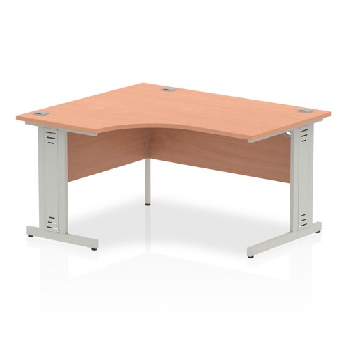 Impulse 1400 LH Desk Beech SL Cbl
