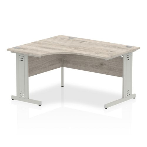 Impulse 1400 LH Desk G Oak SL Cbl