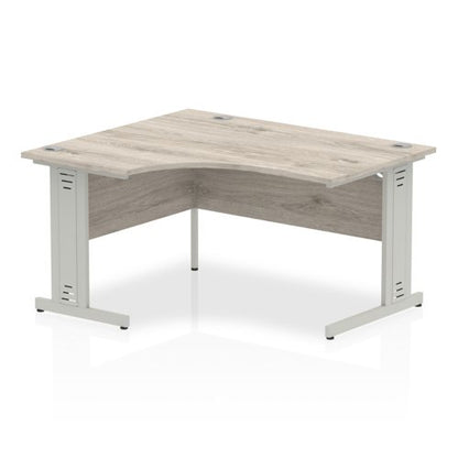 Impulse 1400 LH Desk G Oak SL Cbl