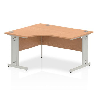 Impulse 1400 LH Desk Oak SL Cbl