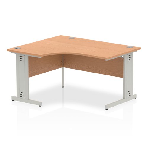 Impulse 1400 LH Desk Oak SL Cbl