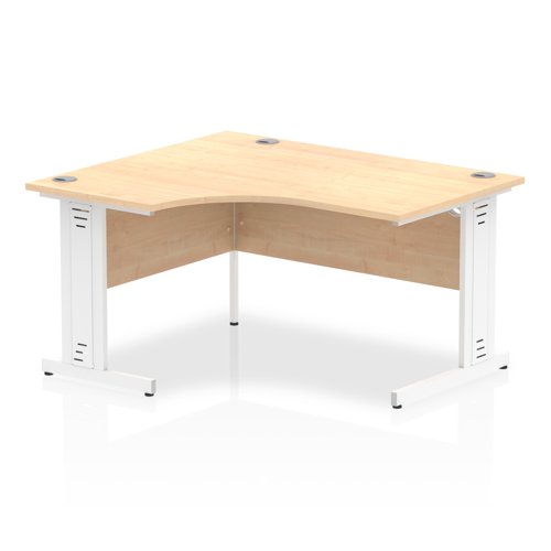 Impulse 1400 LH Desk Maple WH Cbl