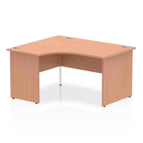 Impulse 1400 LCres Desk Beech End Leg