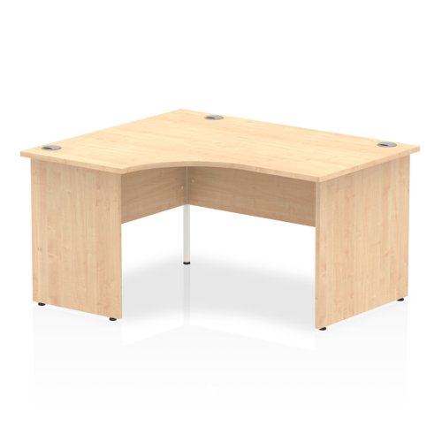 Impulse 1400 LH Desk Maple End Leg
