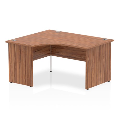 Impulse 1400 LH Desk Walnut End Leg
