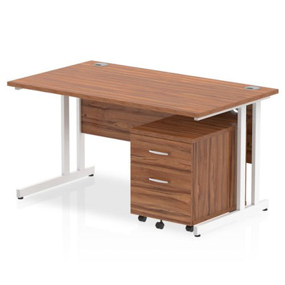Impulse 1400x800 Desk WL WH 2 Drw Ped