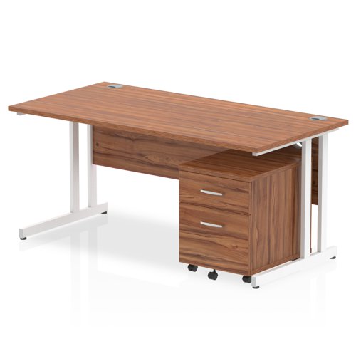 Impulse 1600x800 Desk WL WH 2 Drw Ped