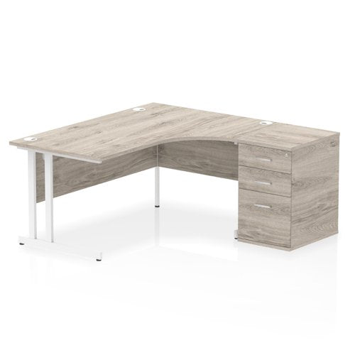 RH Desk & D600 Ped Cant Leg GOKWH