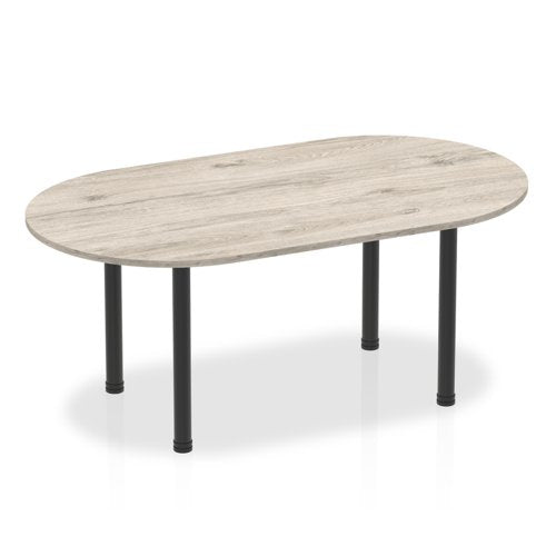 Impulse 1800 Bdrm Tbl Grey Oak BK Leg