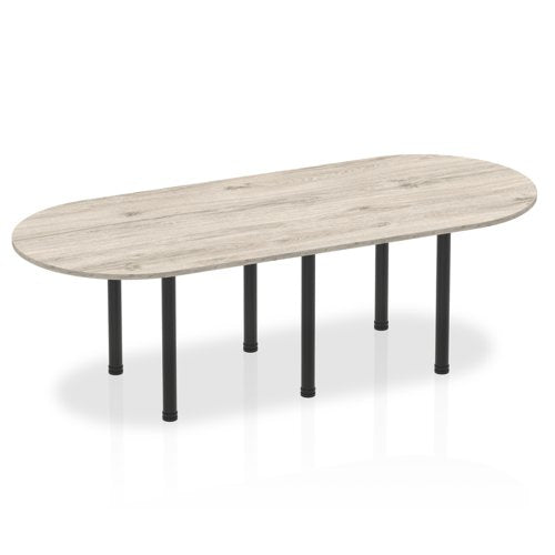 Impulse 2400 Bdrm Tbl Grey Oak BK Leg