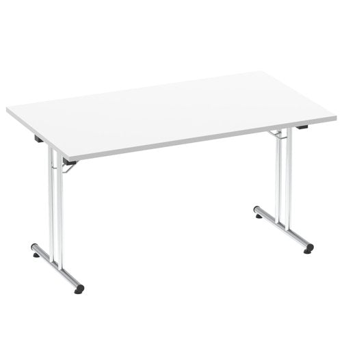Impulse 1400mm Folding Rect Table WHT
