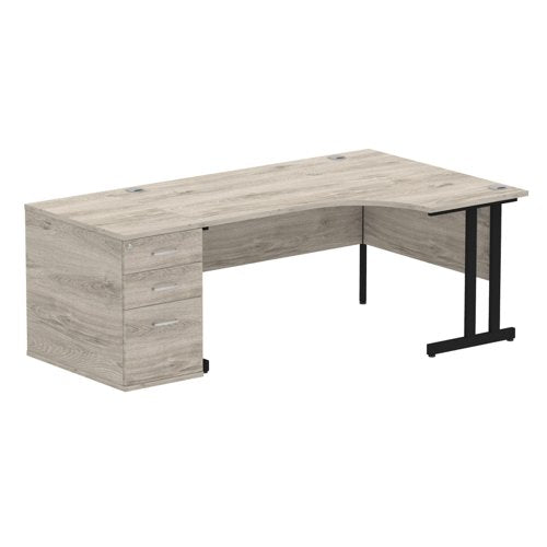 RH Desk & D800 Ped Cant Leg GOKBK