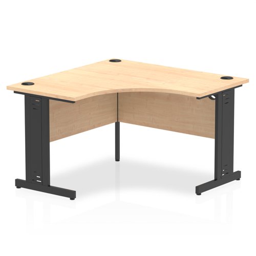 Impulse 1200mm Corner Desk Cbl MP BK