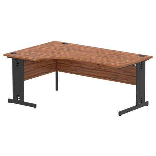 Impulse 1800mm LH Desk Cbl Man WL BK