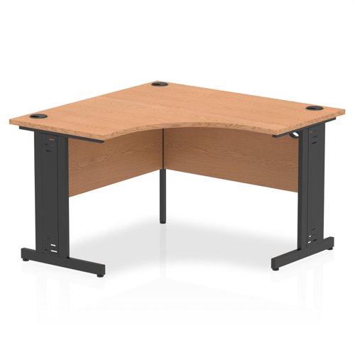 Impulse 1200mm Corner Desk Cbl OK BK