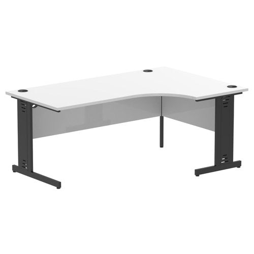Impulse 1800mm RH Desk Cbl Man WH BK