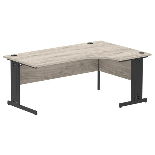 Impulse 1800mm RH Desk Cbl Man GO BK