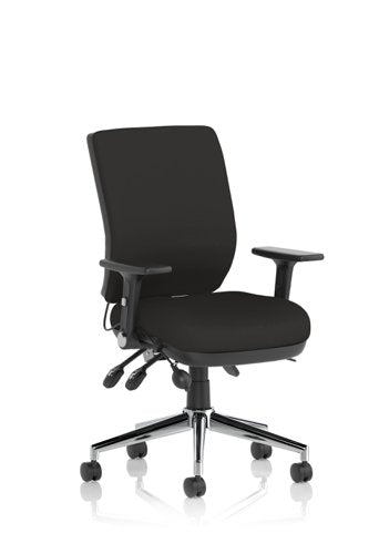 Chiro Medium Back Chair Adjust BK