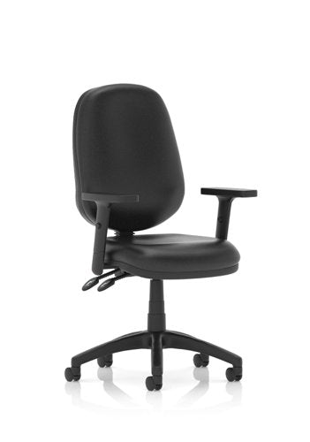Eclipse Plus II Vinyl Adj Arms BK