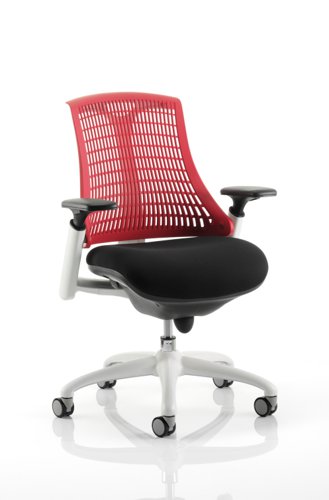 Flex White Frame Red Back