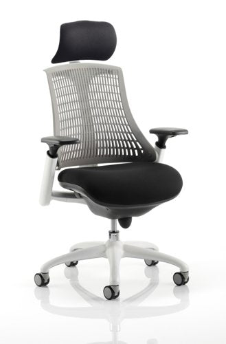 Flex White Frame Grey Back wHR