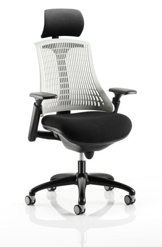 Flex Black Frame White Back wHR
