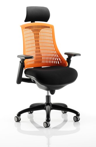 Flex Black Frame Orange Back wHR