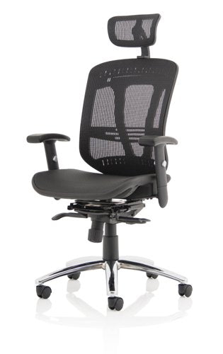 Mirage II Exec Chair BK Mesh wHR