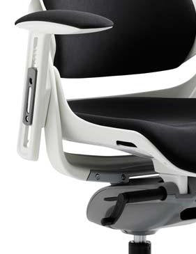 Zure Black Fabric wArms wHeadrest