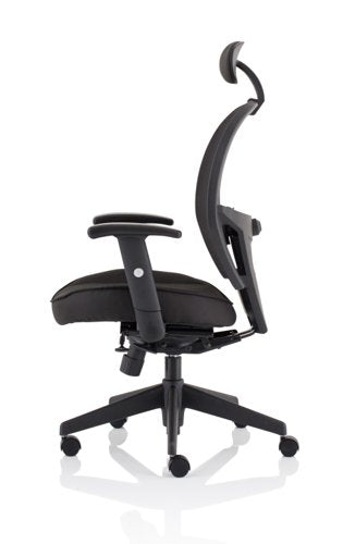 Denver Mesh Chair wHeadrest Black