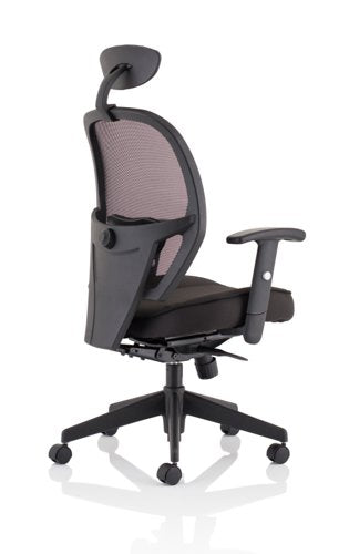 Denver Mesh Chair wHeadrest Black