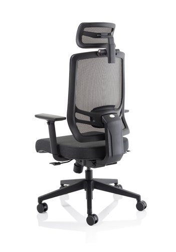 Ergo Twist Fabric Seat Mesh Back H BK