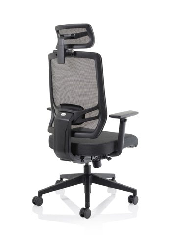 Ergo Twist Fabric Seat Mesh Back H BK