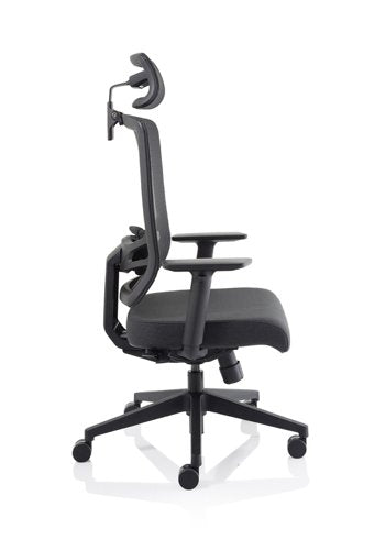Ergo Twist Fabric Seat Mesh Back H BK