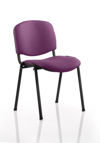 ISO Stacking Chair PU Fabric BK Frame