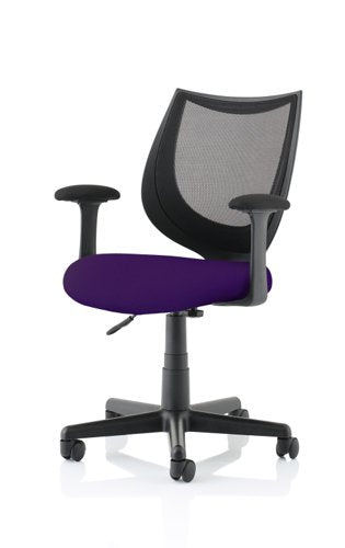 Camden Black Mesh Chair Purple