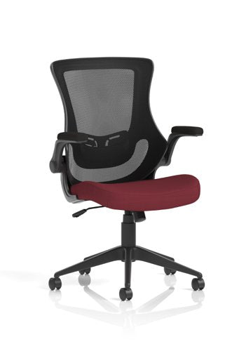 Orbit Mesh Chair Flip Up Arms Chilli