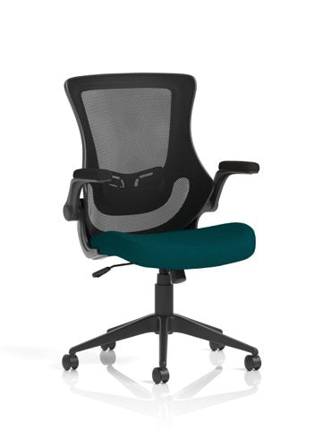 Orbit Mesh Chair Flip Up Arms Teal