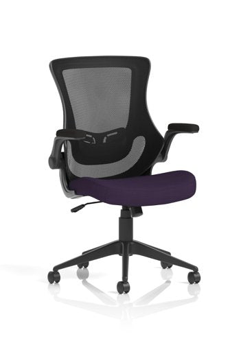 Orbit Mesh Chair Flip Up Arms Purple