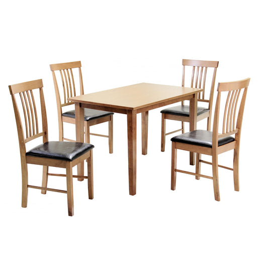 Massa Medium Dining Set with 4 Chairs Oak